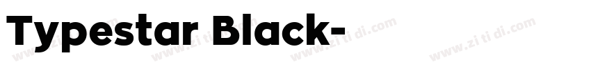 Typestar Black字体转换